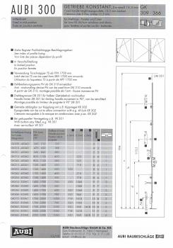 AUBI Fenstergetriebe GK310