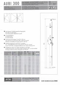 AUBI Fenstergetriebe GK555